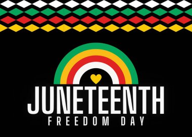 Haziran Özgürlük Günü 'nde. 19 Haziran 'da Afro-Amerikan Bağımsızlık Günü Kutlaması.