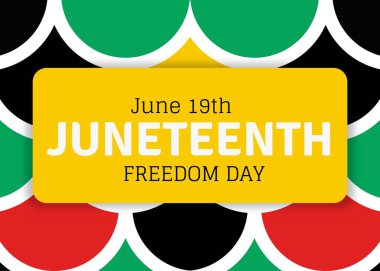 Haziran Özgürlük Günü 'nde. 19 Haziran 'da Afro-Amerikan Bağımsızlık Günü Kutlaması.