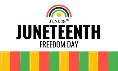 Haziran Özgürlük Günü 'nde. 19 Haziran 'da Afro-Amerikan Bağımsızlık Günü Kutlaması.