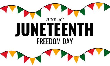 Haziran Özgürlük Günü 'nde. 19 Haziran 'da Afro-Amerikan Bağımsızlık Günü Kutlaması.