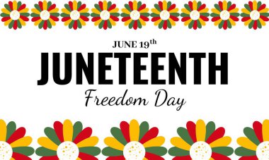 Haziran Özgürlük Günü 'nde. 19 Haziran 'da Afro-Amerikan Bağımsızlık Günü Kutlaması.