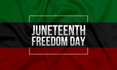 Haziran Özgürlük Günü 'nde. 19 Haziran 'da Afro-Amerikan Bağımsızlık Günü Kutlaması.