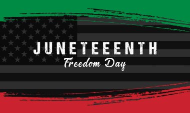 Haziran Özgürlük Günü 'nde. 19 Haziran 'da Afro-Amerikan Bağımsızlık Günü Kutlaması.