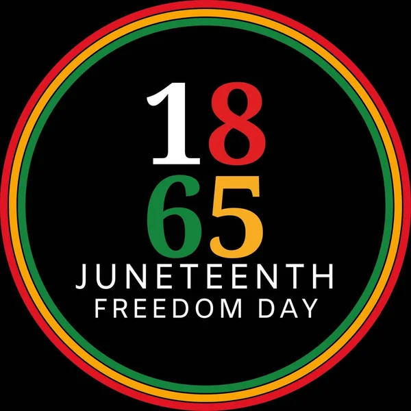 Juni Dem Afroamerikanischen Unabhängigkeitstag Tag Der Freiheit Und Emanzipation — Stockfoto