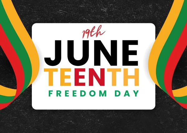 Juneteenth African American Independence Day Junio Día Libertad Emancipación — Foto de Stock