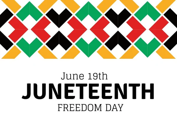 Juneteenth Freedom Day Feierlichkeiten Zum Afroamerikanischen Unabhängigkeitstag Juni — Stockfoto
