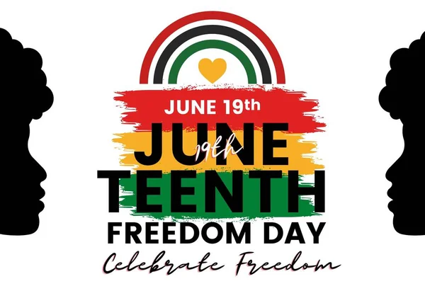 Día Libertad Celebración Del Día Independencia Afroamericana Junio — Foto de Stock