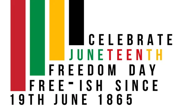 stock image Juneteenth Freedom Day. African-American Independence Day Celebration on June 19.