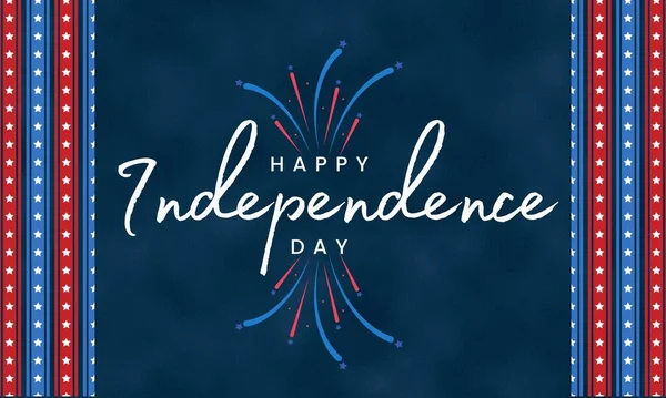 Happy 4Th Ιούλιος Ηπα Ημέρα Ανεξαρτησίας Σχεδιασμός Κόκκινο Μπλε Πατριωτικό — Φωτογραφία Αρχείου