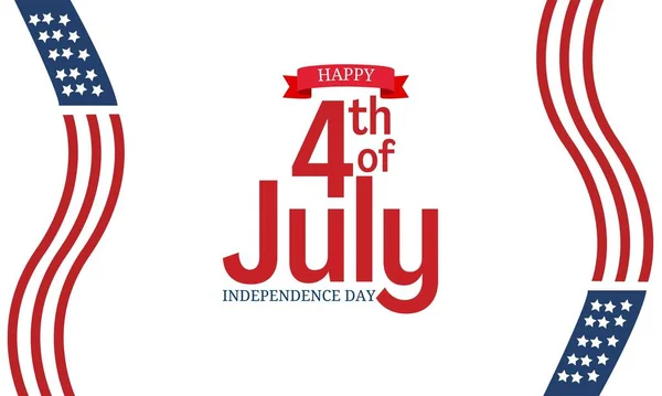 Happy 4Th Luglio United States Independence Day Design Sfondo Patriottico — Foto Stock