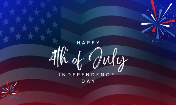 Happy 4Th Luglio United States Independence Day Design Sfondo Patriottico — Foto Stock