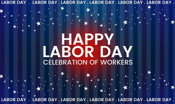 Modelo Cartaz Feliz Dia Trabalhador Celebração Dia Trabalhador Dos Eua — Fotografia de Stock