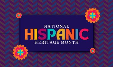 : National Hispanic Heritage Month in September and October. Hispanic and Latino American culture. Celebrate annually in the United States  clipart