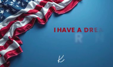 Martin Luther King Jr., I Have a Dream, MLK Day metin animasyonu 4k video görüntüleri