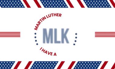 Martin Luther King Jr., I Have a Dream, MLK Day metin animasyonu 4k video görüntüleri