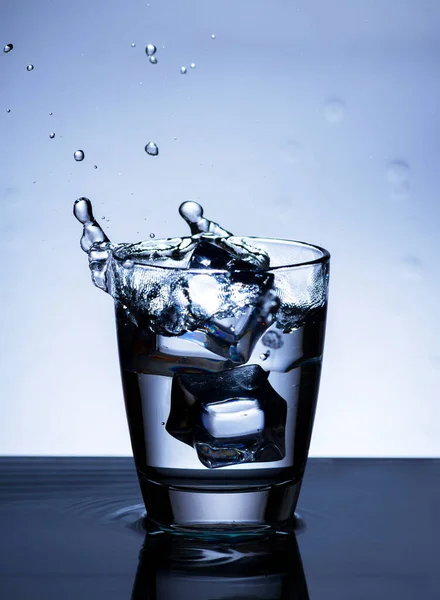 Image Pouring Drinking Water Glass Makes One Feel Refreshed Blurred — Foto Stock