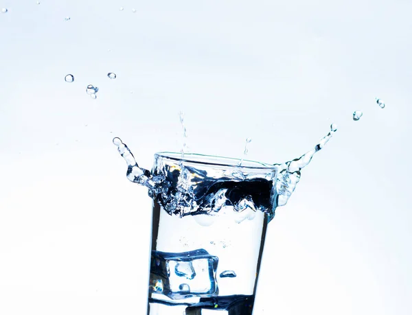 Image Pouring Drinking Water Glass Makes One Feel Refreshed Blurred — ストック写真