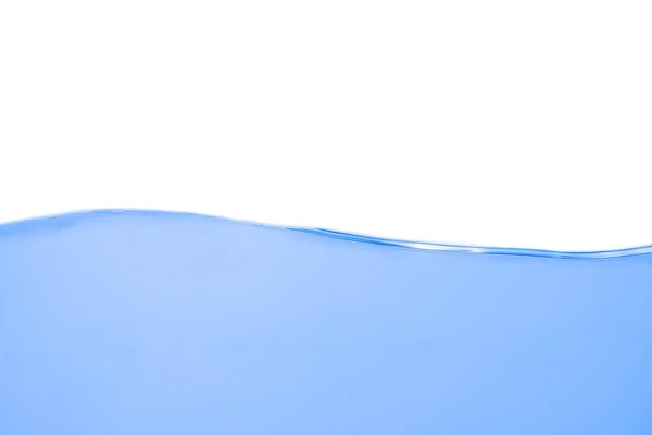 Vlna Voda Bublinkami Bílém Pozadí — Stock fotografie