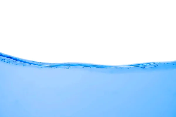 Ola Agua Con Burbujas Sobre Fondo Blanco — Foto de Stock