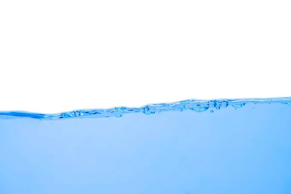 白い背景に泡が孤立した水の波 — ストック写真