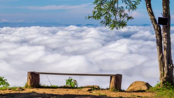 Time Lapse Time Lapse Niebla Con Nube Naturaleza Concepto Viaje — Vídeo de stock