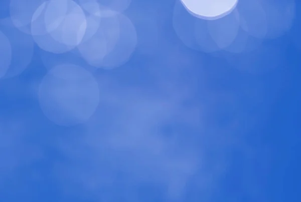 Luce Astratto Blu Bokeh Natale Cerchio Colore Glitter Offuscata Sfondo — Foto Stock