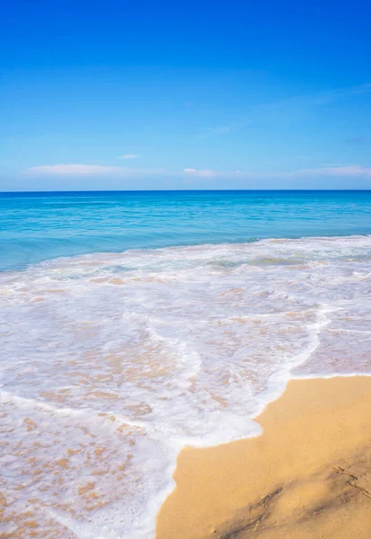 Sommer Und Relax Konzept Blaues Meer Mit Strand Sandlandschaft Natur — Stockfoto