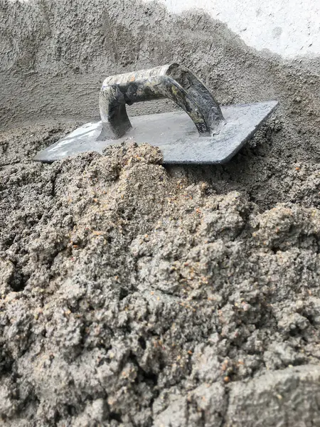 İnşaat konsepti, beton, çimento, kum karışımı inşaat için güçlü bir beton, çimento tozu.