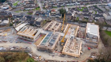 Limerick, Clare St., İrlanda 05, Mart 2023 Yeni kentsel kalkınma genişlemesi görüşü