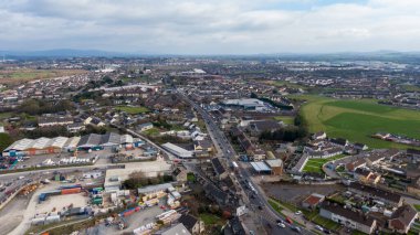 Limerick, Clare St., İrlanda 05, Mart 2023 Yeni kentsel kalkınma genişlemesi görüşü