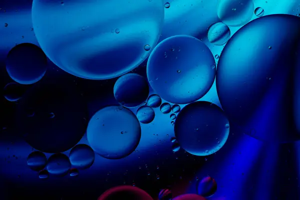Fundo Macro Colorido Abstrato Óleo Água — Fotografia de Stock