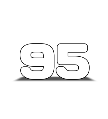 95 Numara (Gölge ile Siyah ve Beyaz)