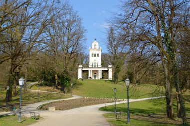 İlkbahar zamanı Maksimir Parkı, Zagreb ve Hırvatistan