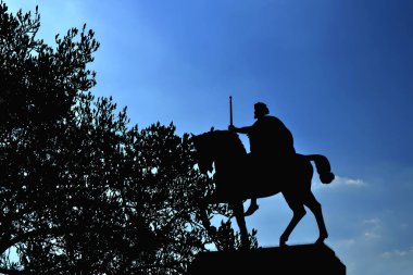 King Tomislav statue, Zagreb, Croatia clipart