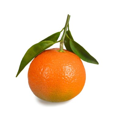 mandalina ile izole üzerinde beyaz arka plan bırakır