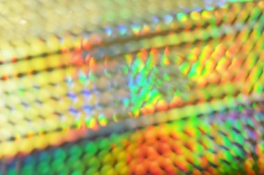 Renkli hologram yüzeyi. Sanal folyo deseni. Soyut arkaplan 