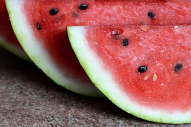 Karpuz dilimleri closeup  