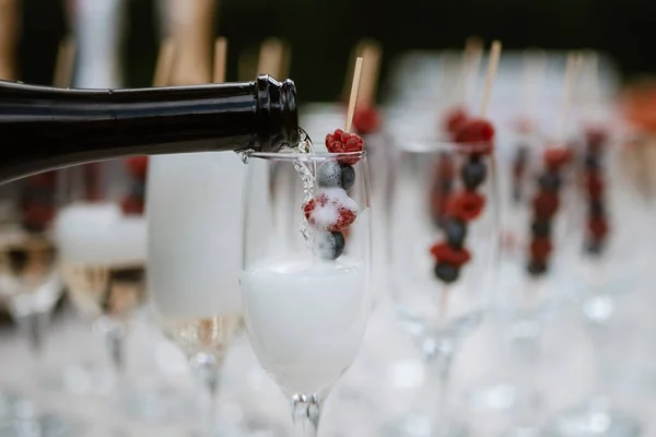 Copos Casamento Para Vinho Champanhe Cristal — Fotografia de Stock