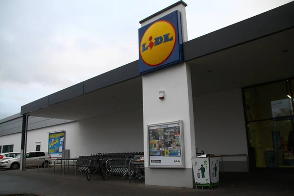 stock image paderborn, north rhine westphalia, germany, 30 january 2023, shop des discounter lidl,