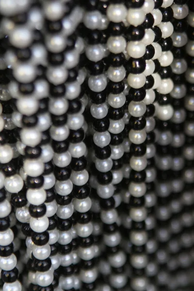 Gros Plan Collier Perles Graphique Avec Espace Pour Votre Propre — Photo
