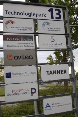 Paderborn, Nrw, Almanya, Nisan 29, 2024, teknoloji parkı manzaralı,,