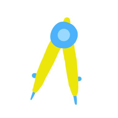 Şirin bilim temalı kompozisyon, komik elle çizilmiş karalama cebiri, geometri, matematik bölücüsü, pusula aracı. Okul, bilim, eğitim geçmişi