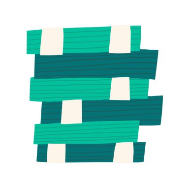 Para, finans, ödeme tabelası, ikon, kompozisyon. Güzel el çizimi karalama pazarı, kazanç, depozito, para, yığınla dolarla ödeme illüstrasyonu. Mali iş geçmişi