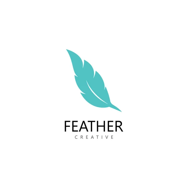 stock vector feather logo icon vector template