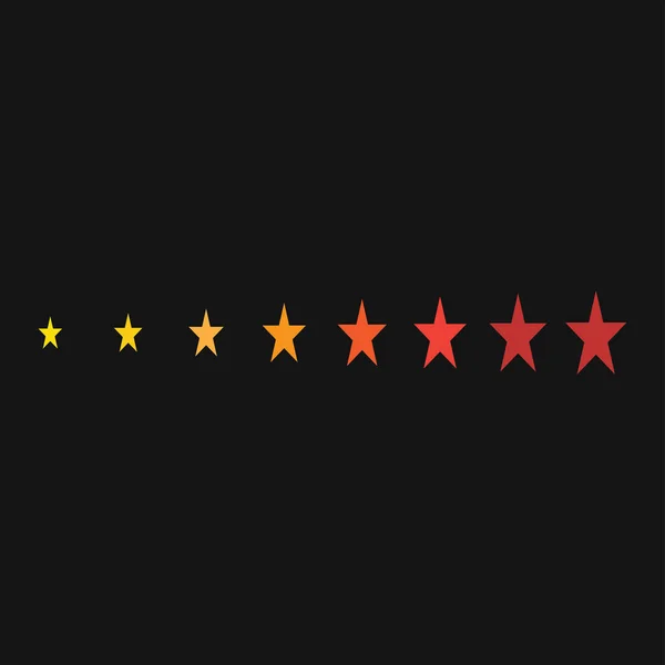 Logo Vettoriale Gold Star Con Sfondo Nero — Vettoriale Stock
