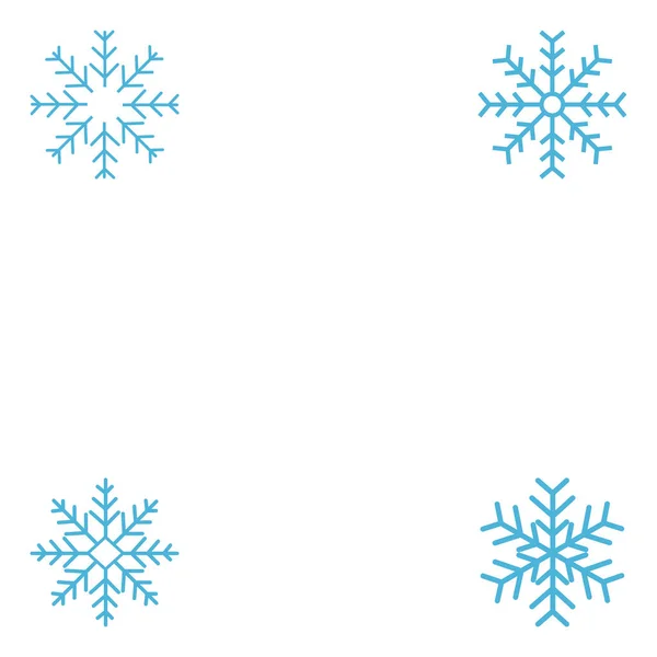 Εικονίδιο Χιονιού Snowflake Διάνυσμα Εικονίδιο — Διανυσματικό Αρχείο
