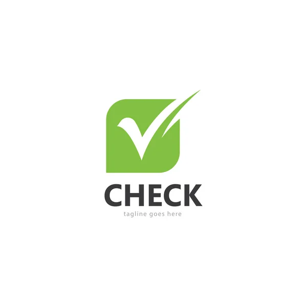 Kontrol listesi işaretleme işareti logo şablonu taşıyıcısı