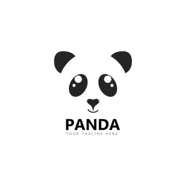 Panda logosu vektör çizimi