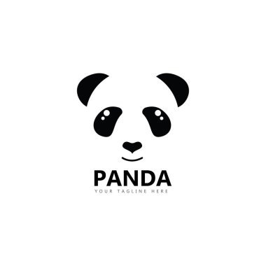 Panda logosu vektör çizimi