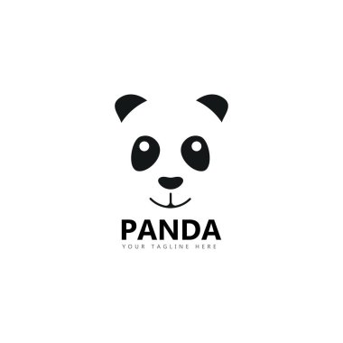 Panda logosu vektör çizimi